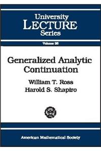 Generalized Analytic Continuation