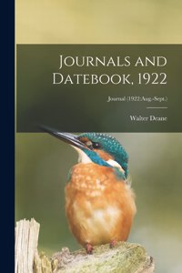 Journals and Datebook, 1922; Journal (1922
