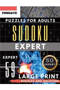 Expert Sudoku Puzzles for Adults Large Print