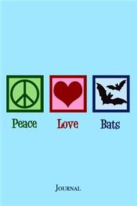 Peace Love Bats Journal