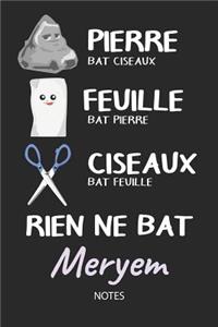 Rien ne bat Meryem - Notes