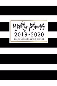 Weekly Planner 2019 - 2020 12-Month Academic, July 2019 - June 2020