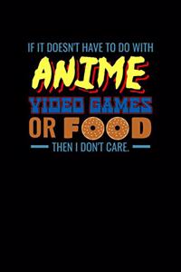If It Doesn't Have To Do With Anime Videogames Or Food Then I Don't Care