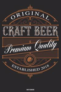 Original Craft Beer Premium Quality Notebook
