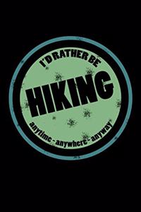 I'd Rather Be Hiking Anytime Anywhere Anyway