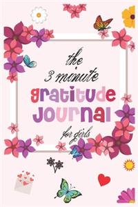 The 3 Minute Gratitude Journal for girls