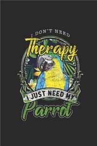 I Don't Need Therapy I Just Need My Parrot