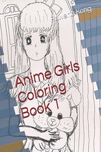 Anime Girls Coloring Book 1