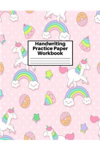Handwriting Practice Paper Workbook