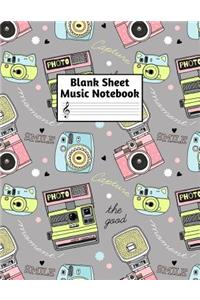 Blank Sheet Music Notebook