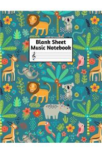 Blank Sheet Music Notebook