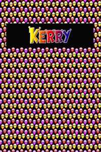 120 Page Handwriting Practice Book with Colorful Alien Cover Kerry