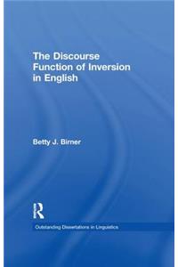 Discourse Function of Inversion in English