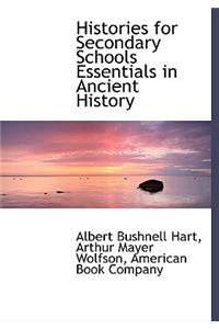 Histories for Secondary Schools Essentials in Ancient History