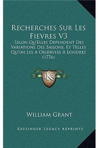 Recherches Sur Les Fievres V3