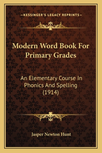 Modern Word Book For Primary Grades