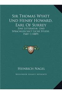 Sir Thomas Wyatt Und Henry Howard, Earl Of Surrey