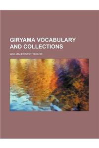 Giryama Vocabulary and Collections