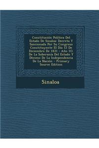 Constitucion Politica del Estado de Sinaloa