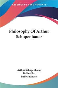 Philosophy Of Arthur Schopenhauer