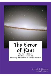 The Error of Kant