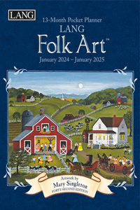Lang Folk Art(tm) 2024 Monthly Pocket Planner