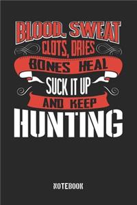 Blood Sweat clots dries. Shut up and keep Hunting