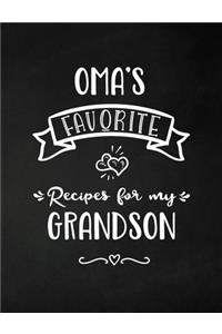 Oma's Favorite, Recipes for My Grandson