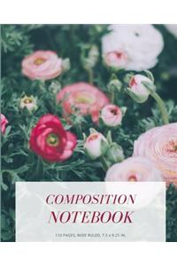Flower Roses Composition Notebook