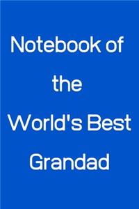 Notebook of the World's Best Grandad