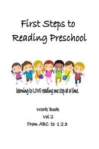 First Steps to Reading Preschool Vol, 2
