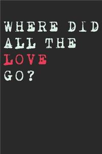 Where Did All The Love Go