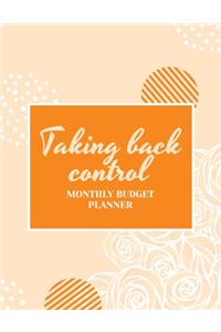 Taking Back Control Budget Planner