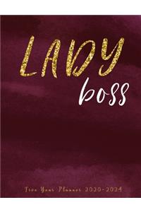 Lady Boss - Five Year Planner 2020-2024