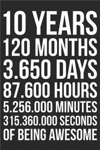 10 Years Of Being Awesome