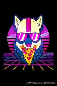 EDM Vaporwave Cat Notebook