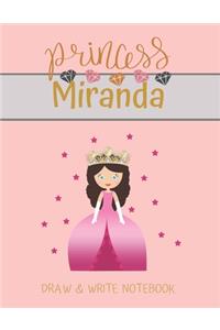 Princess Miranda Draw & Write Notebook