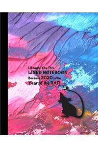 2020 Year of The Rat Notebook