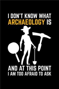 I Do Know What Archaeology Is And At This Point I Am Too Afraid To Ask