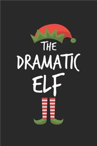 Funny Dramatic Elf Christmas Notebook Gift