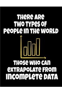 There Are Two Types Of People In The World Those Who Can Extrapolate From Incomplete Data: Daily Planner 2020 - Gift For Computer Data Science Related People.