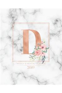 Weekly & Monthly Planner 2019