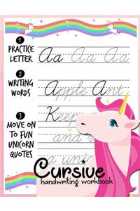 Cursive handwriting workbook