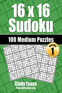 16x16 Sudoku Medium Puzzles - Volume 1