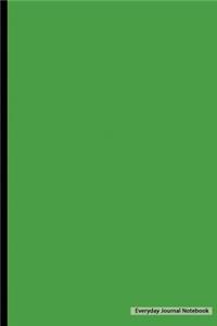 Everyday Journal Notebook - Blank Unlined (Green Cover)