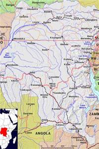 Modern Day Color Map of The Democratic Republic of the Congo Journal