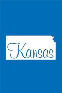 Kansas - Cobalt Blue Lined Notebook with Margins