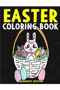 Easter Coloring Book Midnight Edition