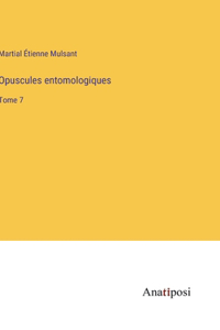Opuscules entomologiques