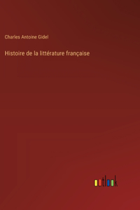 Histoire de la littérature française